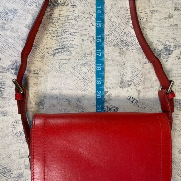 Zara women  buffalo leather Saddle bag satchel - Picture 14 of 15